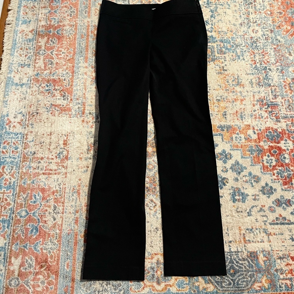 Loft straight leg black work pants